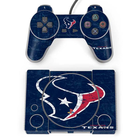 NFL Houston Texans Distressed PlayStation Classic Bundle Skin
